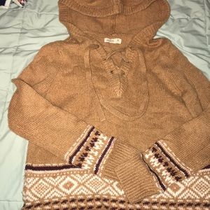 Like new hollister lace up sweater